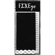Вії для нарощування FIXEye Silk Lash C 0.05 мм x MIX 8-12 мм 20 ліній Чорні mini slide 1