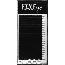 Ресницы для наращивания FIXEye Silk Lash C 0.07 мм x MIX 8-15 мм 20 линий Черные mini slide 1
