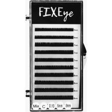 Ресницы для наращивания FIXEye Hylon Lash C 0.10 мм x MIX 6-8 мм 10 линий Черные mini slide 1