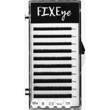 Вії для нарощування FIXEye Hylon Lash B 0.10 мм x MIX 5-7 мм 10 ліній Чорні mini slide 1