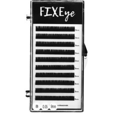 Вії для нарощування FIXEye Silk Lash B 0.05 мм x 9 мм 10 ліній Чорні mini slide 1