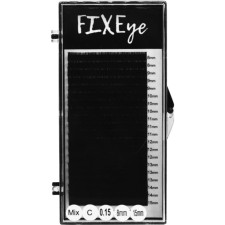 Ресницы для наращивания FIXEye Hylon Lash C 0.15 мм x MIX 8-15 мм 20 линий Черные mini slide 1