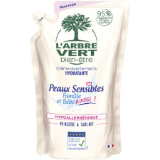 Крем-мыло L'Arbre Vert Sensitive для чувствительной кожи с экстрактом сладкого миндаля 300 мл mini slide 1