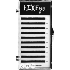 Ресницы для наращивания FIXEye Silk Lash C 0.10 мм x 7 мм 10 линий Черные mini slide 1