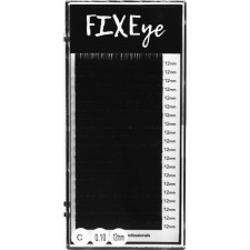 Вії для нарощування FIXEye Silk Lash C 0.10 мм x 12 мм 20 ліній Чорні mini slide 1