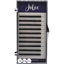 Ресницы для наращивания JoLee Super Mink Lash B 0.10 мм x 6 мм 10 линий Черные mini slide 1