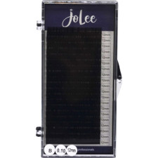 Ресницы для наращивания JoLee Super Mink Lash B 0.10 мм x 12 мм 20 линий Черные mini slide 1