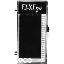 Ресницы для наращивания FIXEye Hylon Lash C 0.05 мм x 12 мм 20 линий Черные mini slide 1