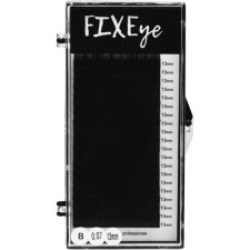 Вії для нарощування FIXEye Silk Lash B 0.07 мм x 13 мм 20 ліній Чорні mini slide 1