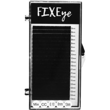 Ресницы для наращивания FIXEye Hylon Lash CC 0.10 мм x MIX 8-13 мм 20 линий Черные mini slide 1