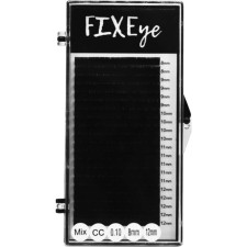 Ресницы для наращивания FIXEye Hylon Lash CC 0.10 мм x MIX 8-12 мм 20 линий Черные mini slide 1