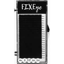 Вії для нарощування FIXEye Hylon Lash B 0.07 мм x MIX 8-13 мм 20 ліній Чорні mini slide 1