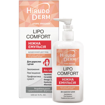 Эмульсия Биокон Hirudo Derm Atopic Program Lipo Comfort 400 мл slide 1
