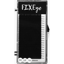 Вії для нарощування FIXEye Hylon Lash CC 0.07 мм x 11 мм 20 ліній Чорні mini slide 1