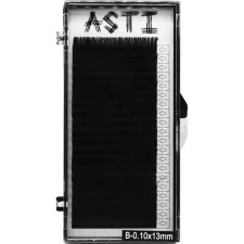 Вії для нарощування Asti Hylon Lash B 0.10 мм x 13 мм 20 ліній Чорні mini slide 1