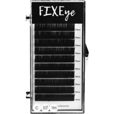 Ресницы для наращивания FIXEye Hylon Lash C 0.07 мм x 14 мм 10 линий Черные mini slide 1