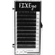 Вії для нарощування FIXEye Hylon Lash C 0.07 мм x 15 мм 10 ліній Чорні mini slide 1