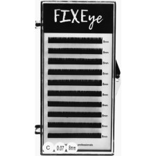 Ресницы для наращивания FIXEye Hylon Lash C 0.07 мм x 8 мм 10 линий Черные mini slide 1
