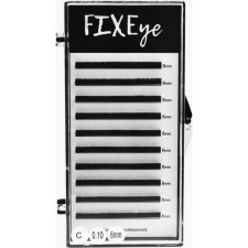 Вії для нарощування FIXEye Hylon Lash C 0.10 мм x 6 мм 10 ліній Чорні mini slide 1