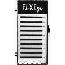 Ресницы для наращивания FIXEye Hylon Lash CC 0.10 мм x MIX 5-7 мм 10 линий Черные mini slide 1