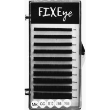 Ресницы для наращивания FIXEye Hylon Lash CC 0.10 мм x MIX 7-14 мм 10 линий Черные mini slide 1