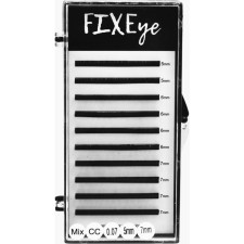Ресницы для наращивания FIXEye Hylon Lash CC 0.07 мм x MIX 5-7 мм 10 линий Черные mini slide 1