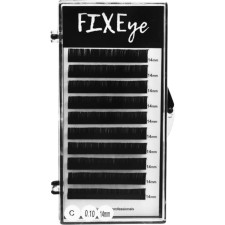 Ресницы для наращивания FIXEye Silk Lash C 0.10 мм x 14 мм 10 линий Черные mini slide 1