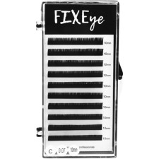 Ресницы для наращивания FIXEye Silk Lash C 0.07 мм x 10 мм 10 линий Черные mini slide 1