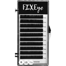 Ресницы для наращивания FIXEye Silk Lash B 0.05 мм x 11 мм 10 линий Черные mini slide 1