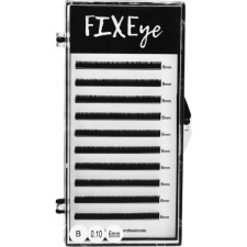 Вії для нарощування FIXEye Silk Lash B 0.10 мм x 6 мм 10 ліній Чорні mini slide 1