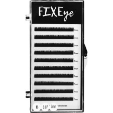 Ресницы для наращивания FIXEye Silk Lash B 0.07 мм x 7 мм 10 линий Черные mini slide 1