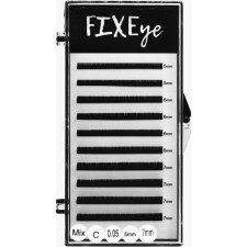 Ресницы для наращивания FIXEye Hylon Lash C 0.05 мм x MIX 5-7 мм 10 линий Черные mini slide 1