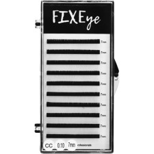 Вії для нарощування FIXEye Silk Lash CC 0.10 мм x 7 мм 10 ліній Чорні mini slide 1