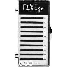 Вії для нарощування FIXEye Silk Lash C 0.07 мм x 6 мм 10 ліній Чорні mini slide 1