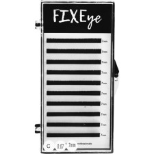 Вії для нарощування FIXEye Silk Lash C 0.07 мм x 7 мм 10 ліній Чорні mini slide 1