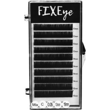 Ресницы для наращивания FIXEye Silk Lash C 0.05 мм x MIX 13-15 мм 10 линий Черные mini slide 1