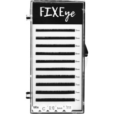 Вії для нарощування FIXEye Silk Lash C 0.10 мм x MIX 5-7 мм 10 ліній Чорні mini slide 1