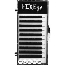 Ресницы для наращивания FIXEye Silk Lash CC 0.07 мм x MIX 9-12 мм 10 линий Черные mini slide 1