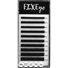 Вії для нарощування FIXEye Silk Lash CC 0.07 мм x MIX 7-14 мм 10 ліній Чорні mini slide 1