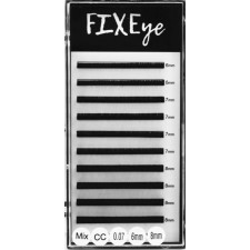 Ресницы для наращивания FIXEye Silk Lash CC 0.07 мм x MIX 6-8 мм 10 линий Черные mini slide 1