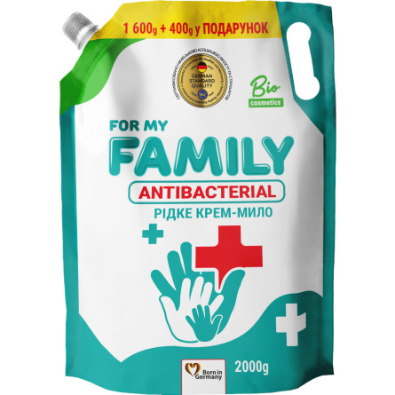 Жидкое крем-мыло Family Антибактериальное 2 л