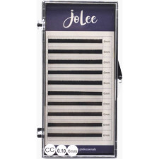 Вії для нарощування JoLee Super Mink Lash CC 0.10 мм x 6 мм 10 ліній Чорні mini slide 1