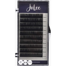 Вії для нарощування JoLee Super Mink Lash C 0.10 мм x 14 мм 10 ліній Чорні mini slide 1