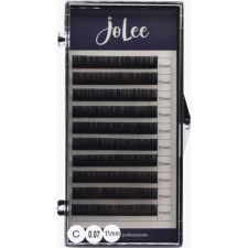 Ресницы для наращивания JoLee Super Mink Lash C 0.07 мм x 11 мм 10 линий Черные mini slide 1