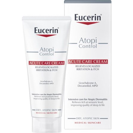 Интенсивно успокаивающий крем Eucerin AtopiControl для атопичной кожи в период обострения 100 мл