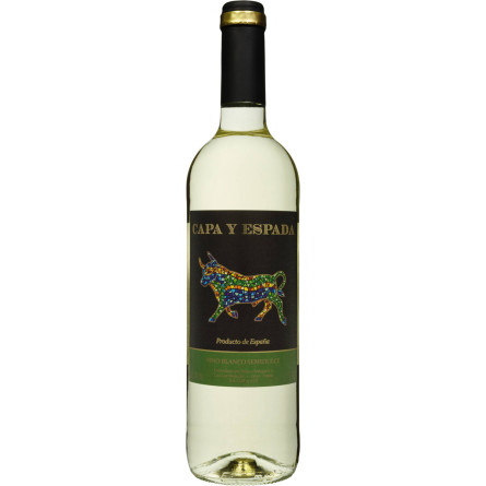 Вино Vinos Bodegas Capa y Espada Vino blanco semidulce біле напівсолодке 0.75 л 11% slide 1