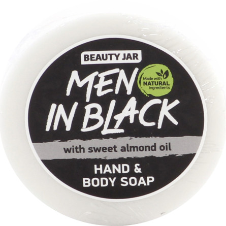 Мило Beauty Jar Men in Black з ароматом чоловічих парфумів Boss 80 г slide 1