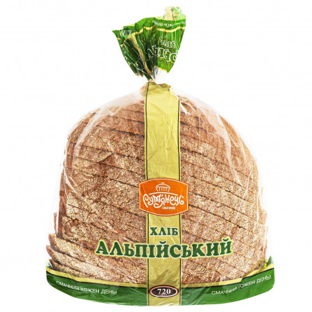 Хлеб Румянец Альпийский нарезка 720г slide 1
