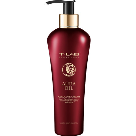 Крем T-LAB Professional Aura Oil Absolute Cream для розкішної м'якості та натуральної краси шкіри 300 мл