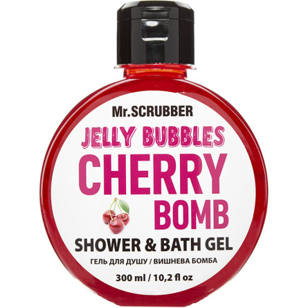 Гель для душу Mr.Scrubber Jelly bubbles Cherry Bomb для всіх типів шкіри 300 г